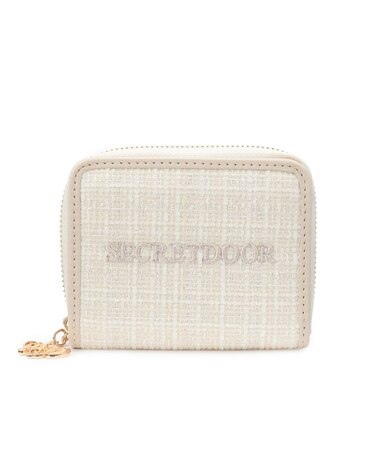 ツィード二つ折り財布