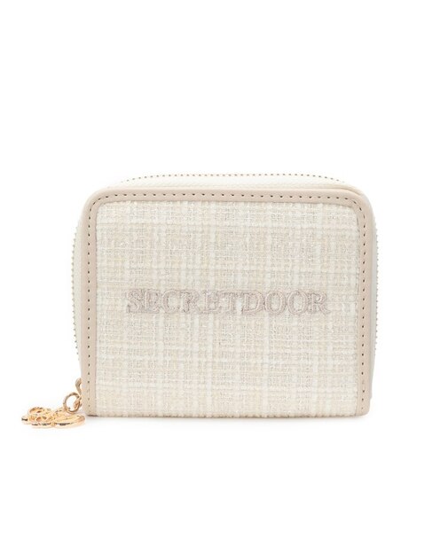 ツィード二つ折り財布