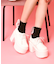 厚底レースアップマニッシュパンプス