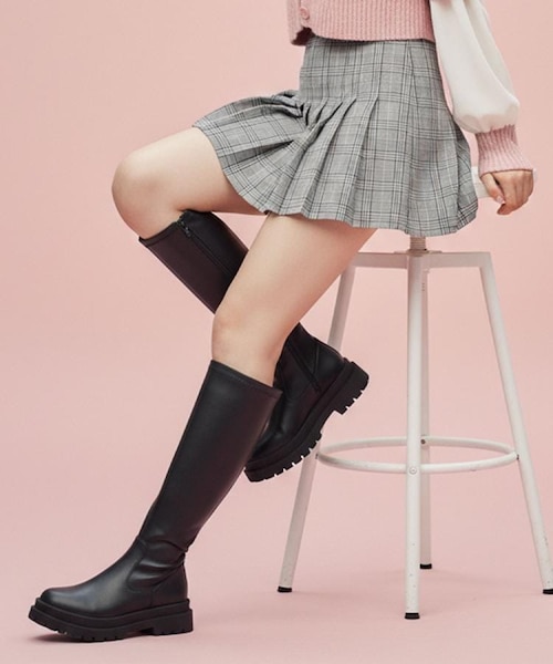 ViVi掲載】AIR EASE ロングブーツ｜マウジーの通販｜&mall（アンド