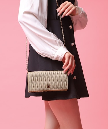 キルティングお財布ショルダー