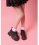 厚底リボンスニーカー