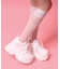 厚底リボンスニーカー