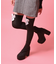 厚底シンプルブーツ