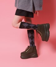 厚底ハイカットスニーカー