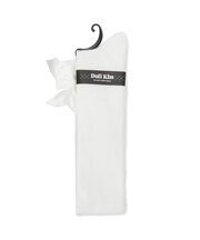 リボン付ニーハイソックス