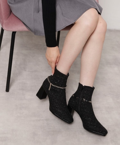 チェーンベルト2WAYショートブーツ