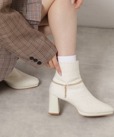 チェーンベルト2WAYショートブーツ