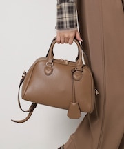 シボフェイクレザー2WAYボストンバッグ