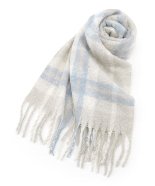 ブークレチェックストール