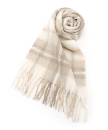 ブークレチェックストール