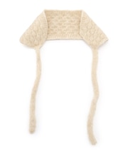 ニット編みイヤーマフラー