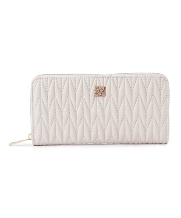 収納力◎　キルティング長財布