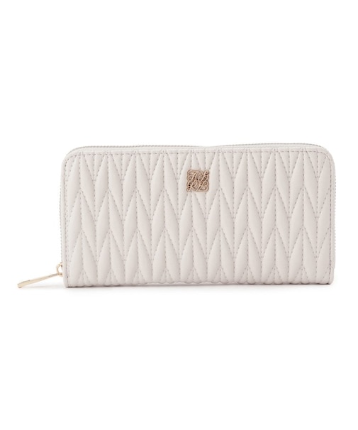 収納力◎　キルティング長財布