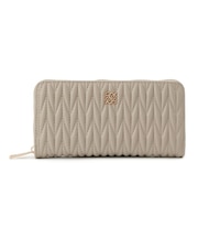 収納力◎ キルティング長財布