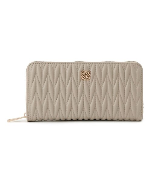 収納力◎　キルティング長財布