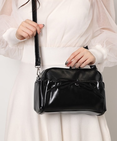 リボンショルダーバッグ