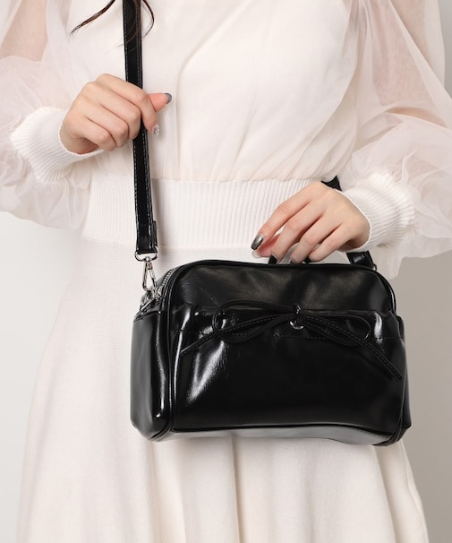 リボンショルダーバッグ