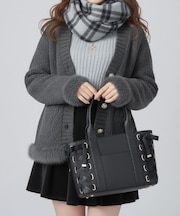 【推し活】レースアップクリアポケトート