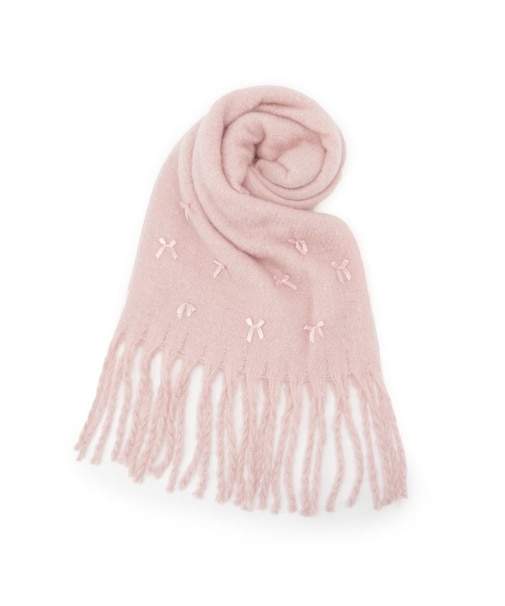 リボンモチーフストール