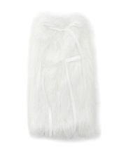 フェイクファー×レースアップレッグカバー