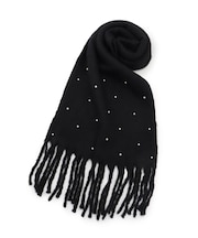 フェイクパール使いストール