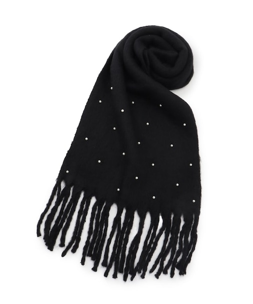 フェイクパール使いストール