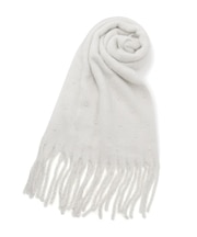 フェイクパール使いストール