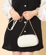 チェーン使いキルティングショルダー