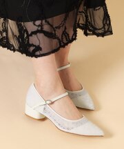 甲ストラップシアーパンプス