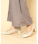 ビジューリボンポインテッドパンプス