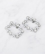 ビジューパール調シューズクリップ