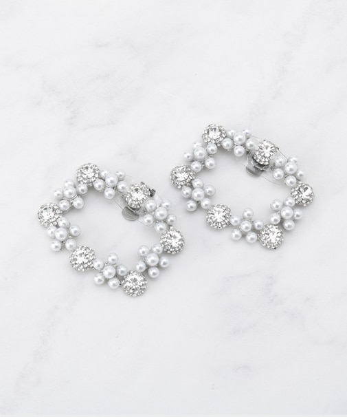 ビジューパール調シューズクリップ