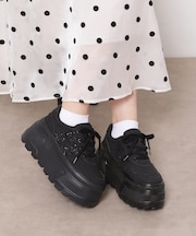 ラメライン厚底スニーカー