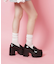 厚底ローファーパンプス