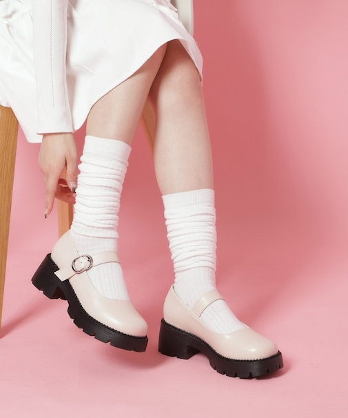 ストラップ付パンプスメリージェーン