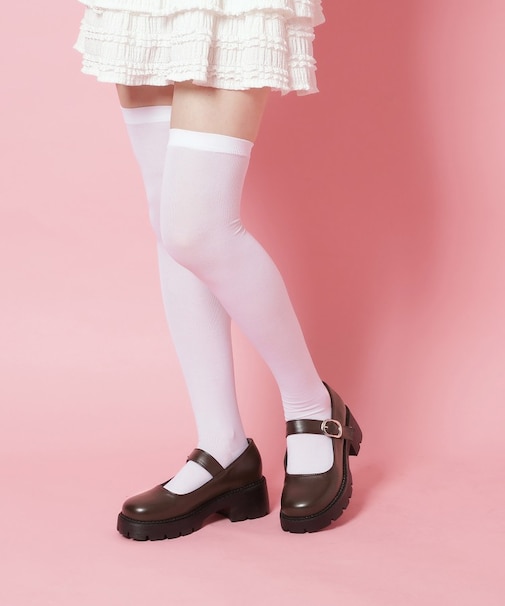 ストラップ付パンプスメリージェーン