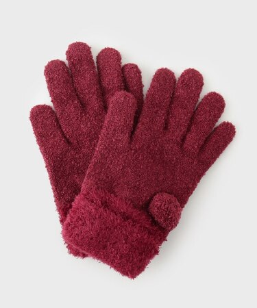 ボンボン付き手袋