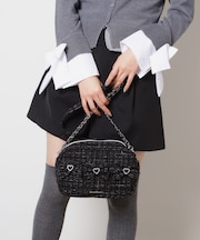 ツイードリボンショルダーバッグ