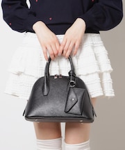 ポーチ付き付シェル型ボストンバッグ