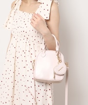 ハートチャーム付ミニボストンバッグ