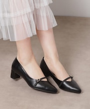 ベルトポインテッドパンプス