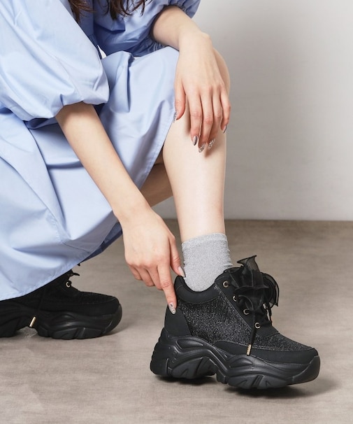 きゅんフィットシフォンリボンスニーカー