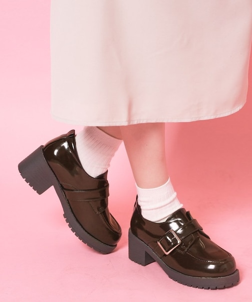 ワンベルトバックルローファー