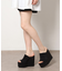 ラインストーンウエッジミュール