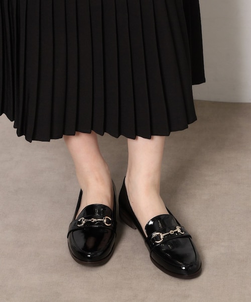 OUR ブラック エナメル ローファー エナメルローファー レイン対応｜エスペランサの通販｜&mall（アンド