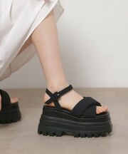 プラットフォーム厚底サンダル
