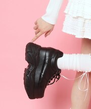 グリッター厚底スニーカー