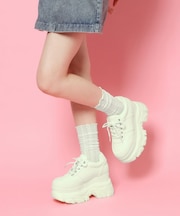 グリッター厚底スニーカー