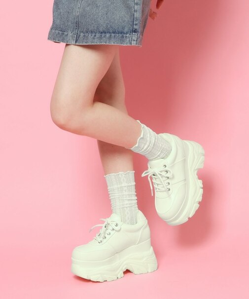 グリッター厚底スニーカー